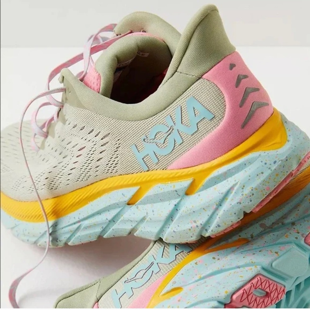 Hoka x Free People Clifton a running shoe. Size 7.5